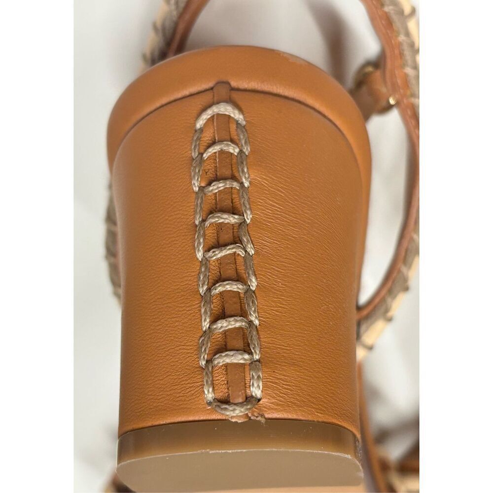 ULLA JOHNSON Sofia 70mm interwoven leather sandals NWB Size in Rust/Copper NWB S - Picture 8 of 9